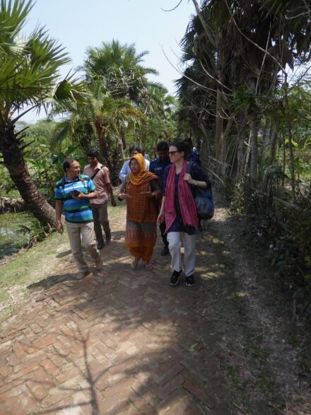 The authors on their way to visit a water project in Morrelganj, Bangladesh